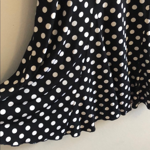 Polka Dot Mid-calf Knit Skirt - Picture 3 of 5